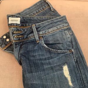 Hudson Collins Flap Skinny Jeans - Size 27